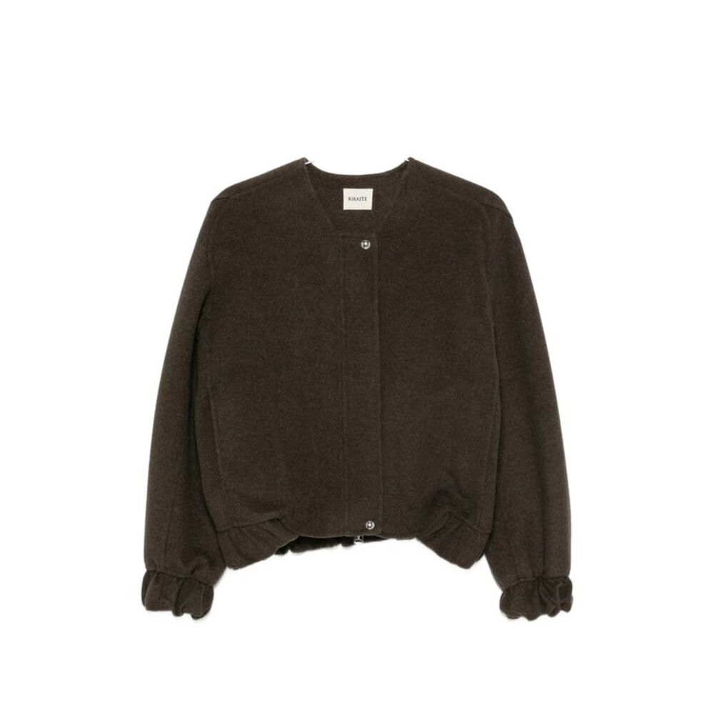 Khaite Brown Jackets - Cropped Jackets Women